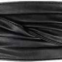 Women Retro Wide Corset Belt Obi Belt Waist Cinch Belts Fit Waist 26"-31" (01 Black)