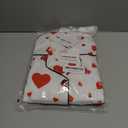 Hupohoi Girls Pajamas Short Sleeve Long Pants and Shorts 3 Piece Sleepwear Button Down Outfit with Pockets Loung Sets Cute Patterns, Red Hearts, 16