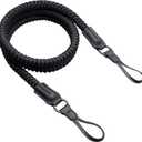 VKO Camera Strap,Quick Release Camera Shoulder Strap,Paracord Woven Portable Camera Neck Strap, for SLR DSLR Digital Mirrorless Camera(Black)