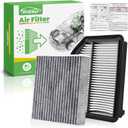 Engine+Cabin Air Filters Set Fit for Honda CR-V CRV 2012 2013 2014 L4 2.4L Engine Air Filter Replacement AC Filter Cabin Air Filter With Activated Carbon Automotive Accessories# CF10134 CA11258