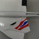 Daron Worldwide Trading Postage Stamp British Airways Concorde Vehicle (1/350 Scale), White,black