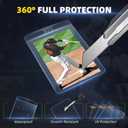 1000ct Semi Rigid Card Holders & 1000ct Card Sleeves for PSA, SGC, BGS, CSG Graded Card Submissions, Semi Rigid Baseball Cards Sleeves Protectors, PSA Graded Trading Cards Sleeve