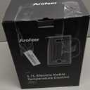 Arofeer 1.7L(57oz) Large Electric Kettle Temperature Control, 7+Cups Electric Tea Kettle for Coffee&Tea, 2 quarts Big Hot Water Kettle Electric with,1200W,Keep Warm-Black