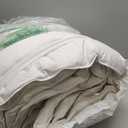 APSMILE Oversized King Luxury 100% Organic Cotton All Season Down Feather Fibers Comforter, High Fill-Power Medium Warmth Duvet Insert (120x98, Ivory White)