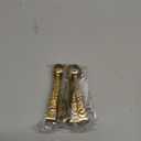 HINMAY 6PCS Mini Serving Tongs 4 Inches Small Rose Sugar Cube Tongs (Gold)