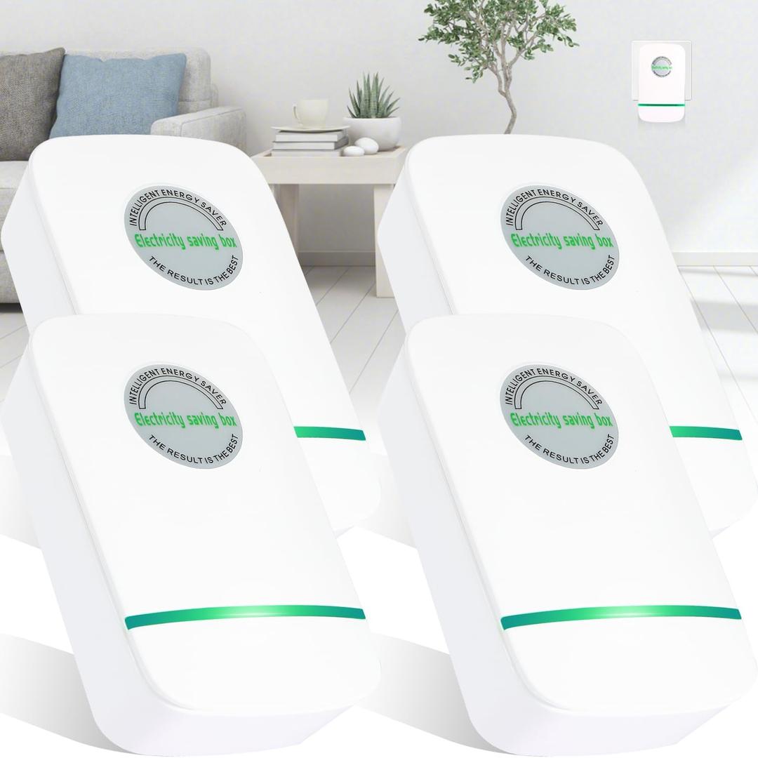 Stopwatt SmartPlug Device, Stop Watt Device Plug-in for Home & Office US Plug 90V-250V 30KW 4 Pack