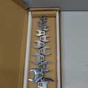 SHALL 3/8" Crows Foot Wrench Set, 11-Piece SAE Crowfoot Wrench Set with Clip-on Organizer, 3/8"-1", Tools for Mechanics, Access Fasteners in Tight Spaces (9.5 - 25.4 mm)