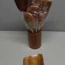 Mooues 9 Piece Natural Teak Wooden Kitchen Utensil Set with Spoon Rest - Comfort Grip Cooking Spoons and Utensils Holder