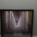 DOAI ART 20x20 Picture Frame Black, Square Poster Frames 20 x 20 inches or 20x20 Frame with HD Plexiglass for Horizontal or Vertical Wall Mounting, Durable Scratch-proof Safe and Artistic