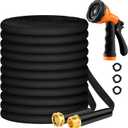 Upgraded 50FT Expanding Garden Hose - Lightweight, Kink-Free & Burst-Resistant Flex Hose with 8-Pattern Spray Nozzle for Lawn, RV, Car Wash (50 ft Expandable Water Hose)