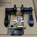 10 Pack Matte Black Door Handles Privacy Door Levers, Heavy Duty Bed and Bath Door Locks Interior Door Knobs, Reversible Keyless Wave Lever Door Handles