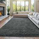 Area Rug 10x14 Living Room: Large Area Rug for Living Room- Large Shag Area Rug- Grey Shaggy Big Bedoom Rug 10x14 (Grey, 10x14)