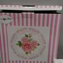 Cupcake Stand- Jusalpha 3-Tier White Porcelain Cake Stand Dessert Stand-Cupcake Stand-Tea Party Serving Platter, Comes in a Gift Box- Free Sugar Tong (10", Silver)