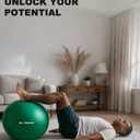Trideer Exercise Ball for Physical Therapy & Workout - Swiss Ball for Core Strength & Balance