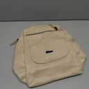 WYFJNX PU Leather Backpack Purse for Women Fashion Multipurpose Design Handbag Ladies Shoulder Bags Travel Backpack Beige