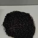 The fox Kinky Curly Half Wig Human Hair with Melted 4C Kinky Edges, Glue less 3C/4A Wigs, Flip Over Drawstring Zero Leave-Out Protective Style, 180% Density 14 Inch Natural Color