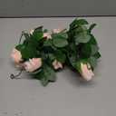 Felice Arts 2 Pack Pink Artificial Flower Garland, Each 6.5FT Fake Rose Vines, Hanging Floral Rose Garland for Wedding Baby Shower Swing Table Home Party Decor