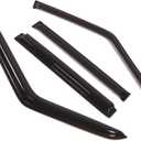 TuningPros Outside Mount Window Vent Visors Rain Guards Compatible with Jeep Cherokee 1984-2001 | Side Window Wind Deflectors Rain Shields | Smoke Tinted, 4 Pcs Set, DGWV-266 (For Jeep Cherokee 1984-2001)