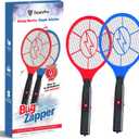 ZypplyPro Pack of 2 Electric Fly Swatter - Bug Zapper Racket with Protective net Layer  Fly Zapper for Indoor & Outdoor Use, Pest Control Mosquito Zapper and Insect Catcher Racket for Home and Patio