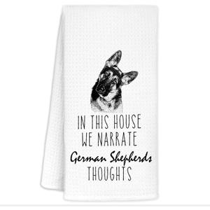 German Shepherd Dog Kitchen Decorative Hand Towels for Kitchen, German Shepherd Gifts for Women Pet Dog Lover Women, 1624 in