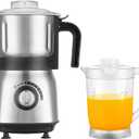 Mixer Grinder For Kitchen - Dry Grinding Cup For Grinding Spices, Nuts, Grains, And Coffee. Comes With A 750ml Fruit Juicer Cup.(Black+cup)