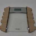 Taylor Digital Scales for Body Weight, Extra Highly Accurate 440 LB Capacity, Unique Blue LCD, Stainless Steel Accents GlassPlatform, 12.4 x 12.4 Inches, Clear