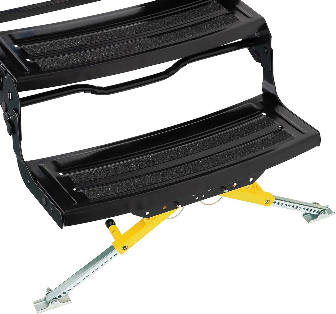 Lippert Solid Stance RV Step Stabilizer Kit for 5th Wheels, Travel Trailers and Motorhomes