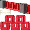 Battery Holder Compatible for Milwaukee 18V Battery, Wall Mount Batteries Storage for Work Van, Shelf, Toolbox - 10 Pack, fit for 48-11-1880