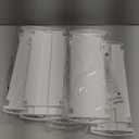 5 Pack Drawer Dividers 3.7" High Slim Organizers Expandable 14.8-25.6" Adjustable Separators for Shallow Drawers Kitchen Utensils Baby Clothes Underwear Storage-White (Long)