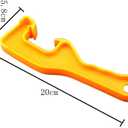 2 Pieces 5 Gallon Paint Can Opener Plastic Bucket Lid Opener Paint Can Lid Opener Pail Lid Lifter Bucket Lid Remover Bucket Opener Tool, Orange