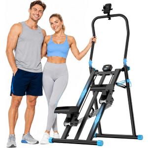 HXD-ERGO Stair Stepper for Home with 3-Level Resistance and 2 Incline Modes
