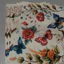 Butterfly Floral Vintage Placemats Set of 6, 12x18 Inch Waterproof Stain Resistant Linen Table Placemats Summer Seasonal Farmhouse Kitchen Party Decor Home Decor