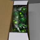 8 Pcs Lime Green Christmas Tree Picks 7.87 Inch Christmas Balls Ornaments Xmas Hanging Peppermint Decorations for Xmas Tree Topper DIY Wreath Holiday Floral Vase Filler Crafts Home Decor