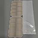 14 Grids Travel Pill Organizer Box with 415-Pcs Medicine Name Labels - Pocket Daily Pharmacy Case Container Kit - Travel Medication Holder Dispenser for Fish Oil Vitamin Supplement Storage - Khaki