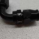 EVIL ENERGY 10AN PTFE Hose End Fitting 90 Degree Black for PTFE Hose Only 2PCS