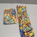 Lularoe Tall Curvy (TC fits Sizes 12-18) Tye Dye Bright Yellow Black Purple Red Buttery Soft Adult Leggings, 2 Pack
