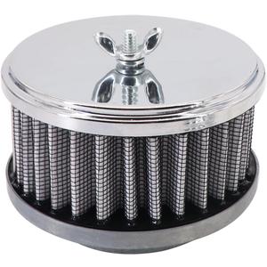 KIPA Chrome Air Cleaner Filter 4" x 2" assembly Fits for carburetor with 2 5/8" or 2 5/16" neck diameter Washable 7151 4354 1489 6475 4790