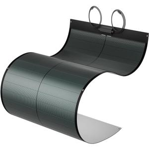 BougeRV Yuma 100W Compact CIGS Thin-Film Flexible Solar Panel, The Most Flexible Solar Panel with Pre-Punched Holes for Easy Installation (Compact Version)