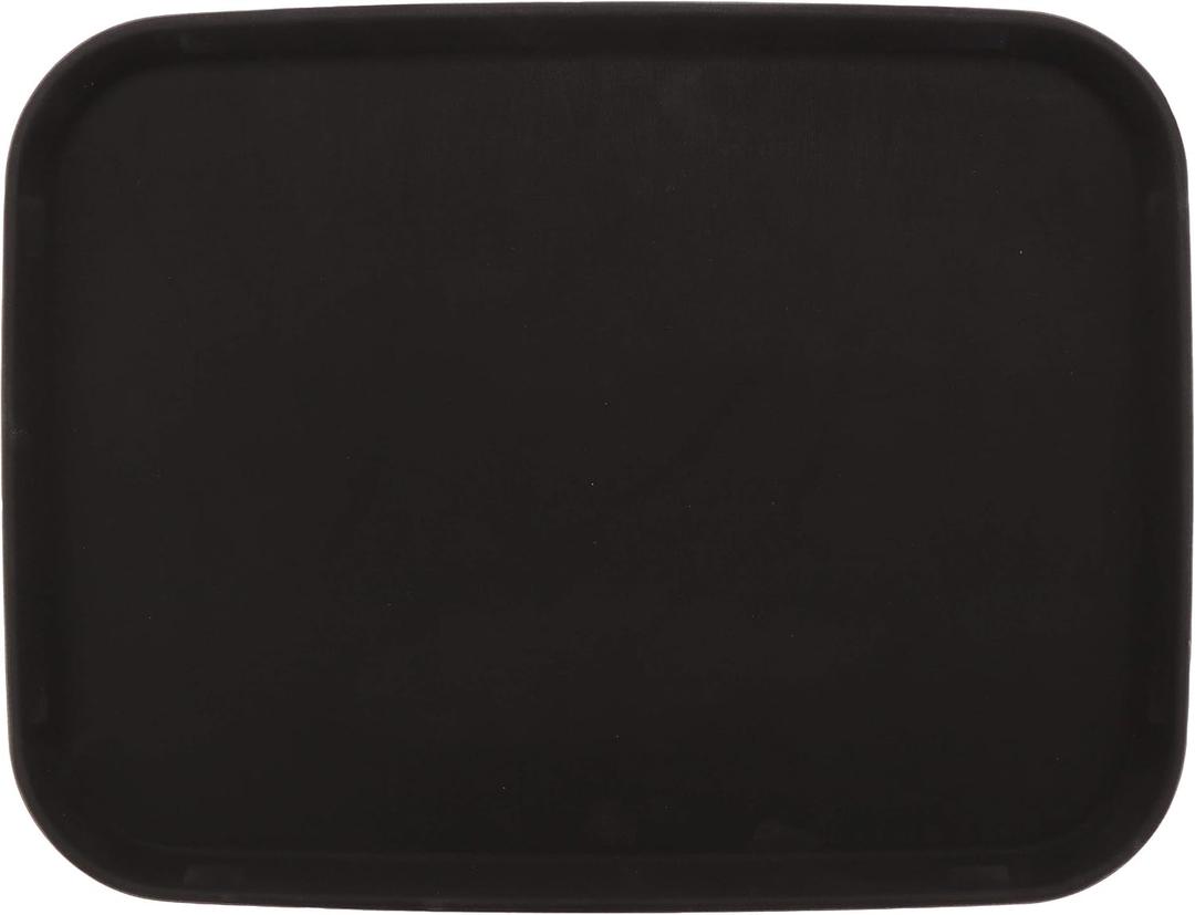 G.E.T. NS-1520-BK BPA-Free Non-Slip Plastic Rectangular Serving Tray, 15" x 20", Black