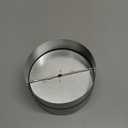 6 Inch Draft Blocker Backdraft Damper Duct Draft Stopper One-Way Airflow Ducting Insert Backflow Preventer Inline Fan Vent Deflector (Sliver)