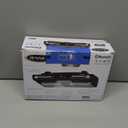 Jensen Modern Wireless Under Cabinet Kitchen Universal Bluetooth Music System, FM Radio, Clock LCD Digital Display , Built-in Hands-free Mic & Speakers (Includes Mounting Hardware)