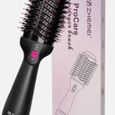 Thermal Brush Blowout Volumizer with Flexi-Fit for Hair Straightening, Heated Round Styler Tool, Hair Straightener