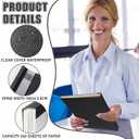 10 Pcs Thermal Binding Covers, 8.5 x 11 Inch Letter Size, 1 Inch Spine Holds 240 Sheets, Clear Front Paper Back Report Cover Suitable for Schools Offices Presentation(Black)