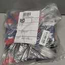 Malier Dog Life Jacket, High Buoyancy Shark Swimsuit, Ripstop American Flag, Medium, Red & Dark Blue