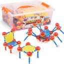 STEM Building Toys, 300 Piece Stem Learning Toy Kits for Kids Creative & Educational Building Blocks for Boys & Girls Ages 3+