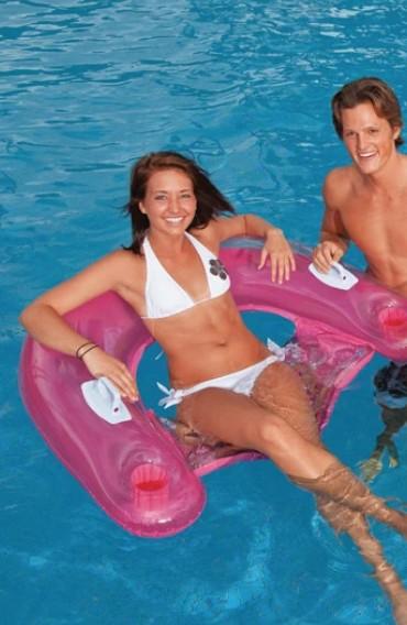 Intex Sit N Float Swimming Pool Lounge 58" x 39"