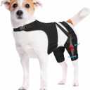 Dog Knee Brace for Torn ACL Hind Leg, Adjustable Dog Leg Braces for Back Leg with 4 Metal Stabilizers Helps with Torn CCL, Luxating Patella, Ligament Injuries, Hip Dysplasia,XS