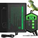 VIVOSUN Reptile Heating Pad 8x12 Inch with Thermostat Combo Under Tank Terrarium Heating Mat for Turtles, Lizards, Frogs, and Other Reptiles