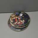 3 x TNVDFNBR Vintage Christmas Round Wall Art Decor, Winter Holidays Painting, Rustic Farmhouse Winter Circular Wall Hanging Decor for Living Room Bedroom Farmhouse Kitchen, 10x10 Inch (Santa Claus)