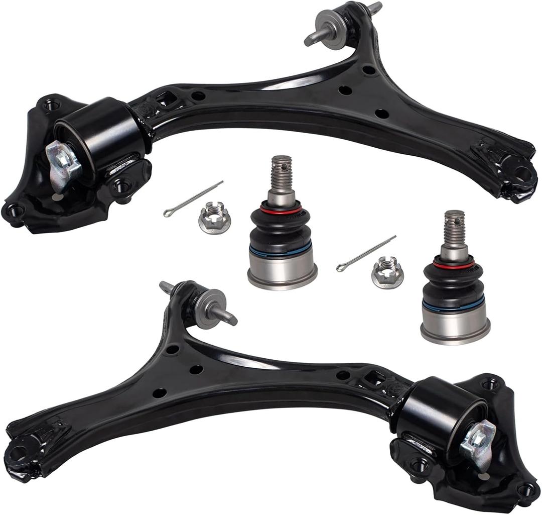 TUCAREST 4Pc Suspension Kit (K500315 K642509 K642517) Front Lower Control Arm and Ball Joint Fit For 2013-2017 Ho-nda Accord w/Automatic Trans, 15-20 Ac-ura TLX [# 51350T2AA02 51360T2AA03 51220T2A305]